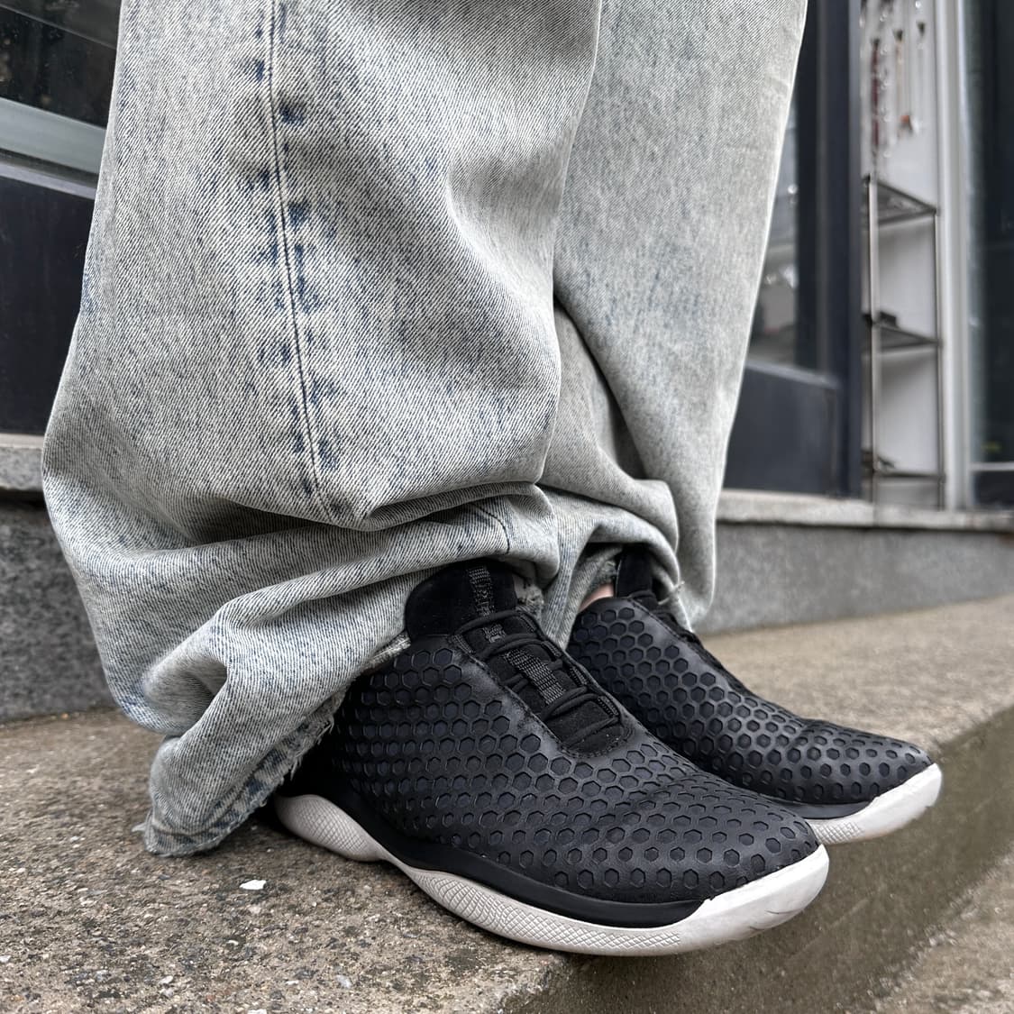 00s 빈티지 프라다 스포츠 가죽 스니커즈 상품이미지1