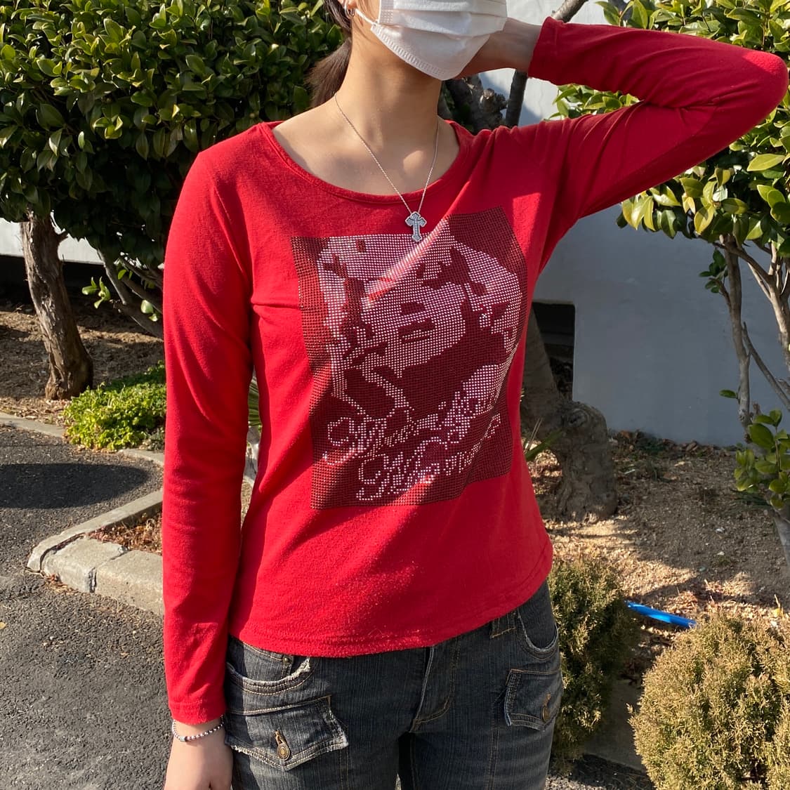 'Marilyn Monroe' 큐빅 레드 티 상품이미지2