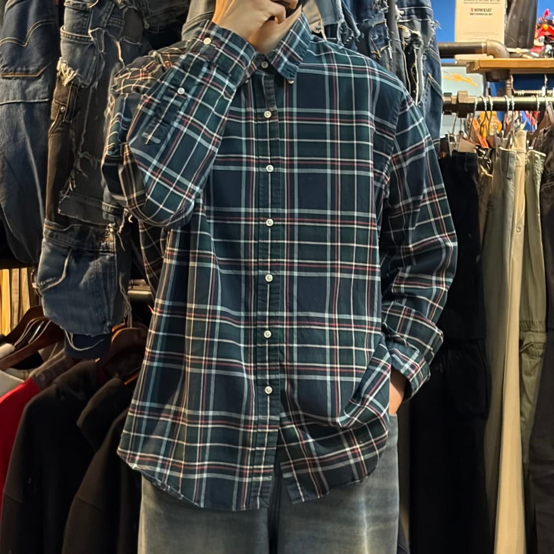 [No.9]Polo 폴로 체크 긴팔셔츠 상품이미지1