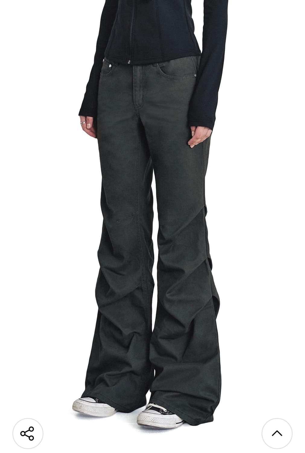 데케트우먼 플레어 셔링 팬츠 s 상품이미지2