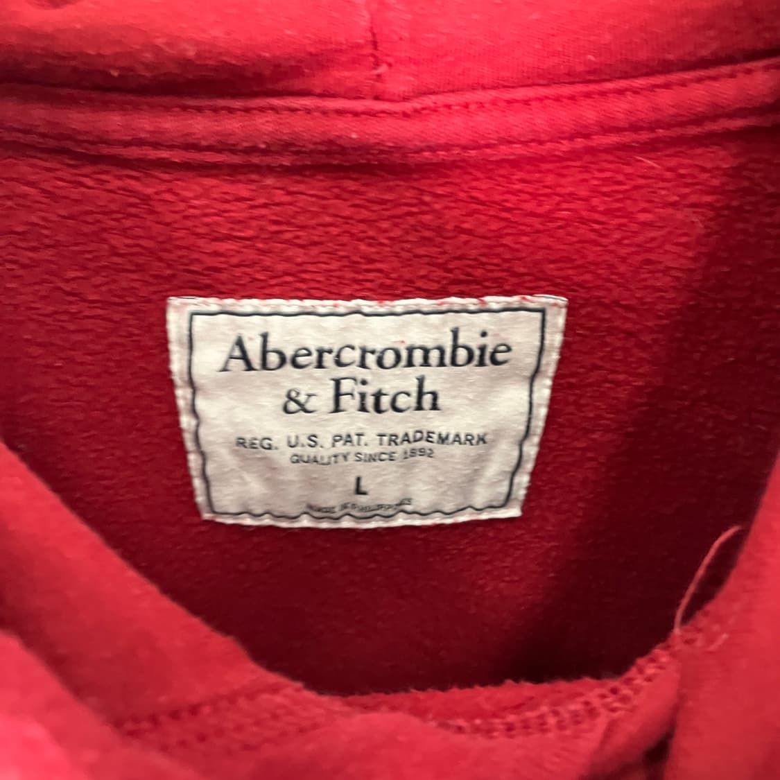 아베크롬비 레드 암패치 후드 상품이미지7