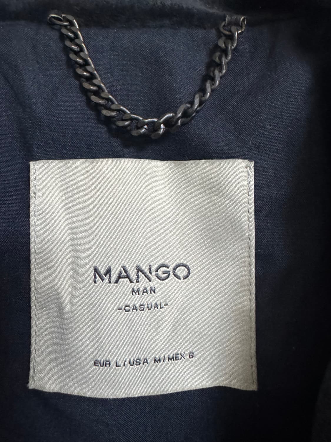 망고 다크네이비 스웨이드(리얼돈피) 투웨이자켓 L(L) 상품이미지5