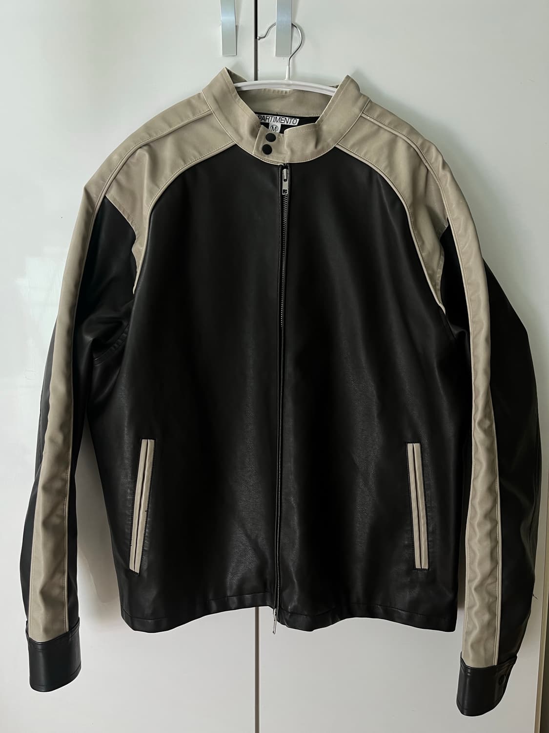 PARTIMENTO LEATHER BIKER JACKET 상품이미지2