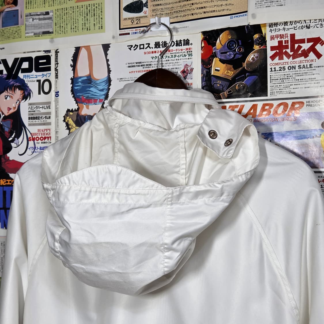 아디다스 올드스쿨 화이트 삼선 바람막이 상품이미지7