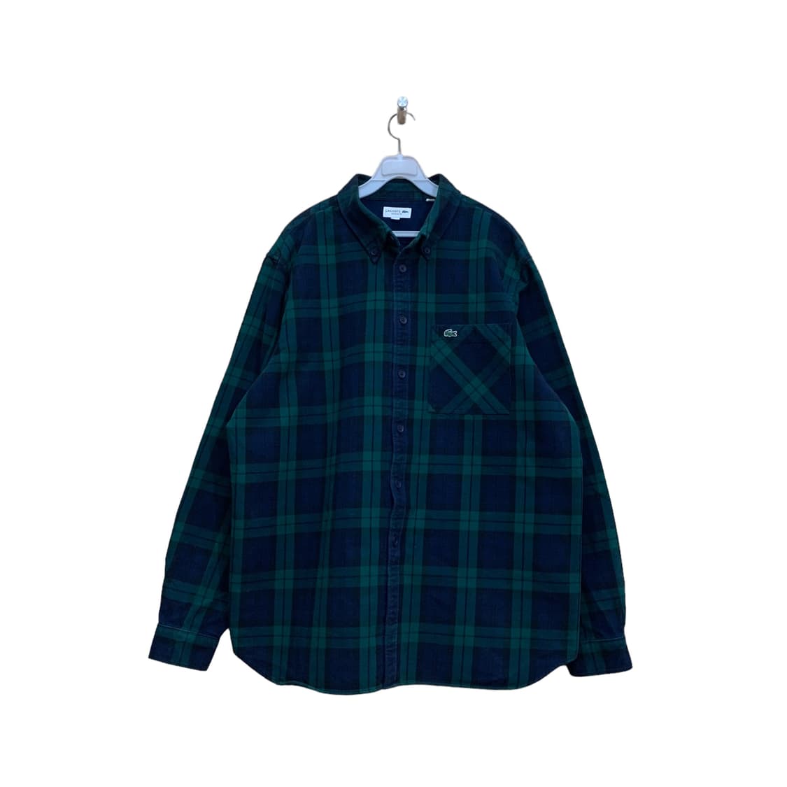 라코스테 네이비체크 셔츠자켓 상품이미지1