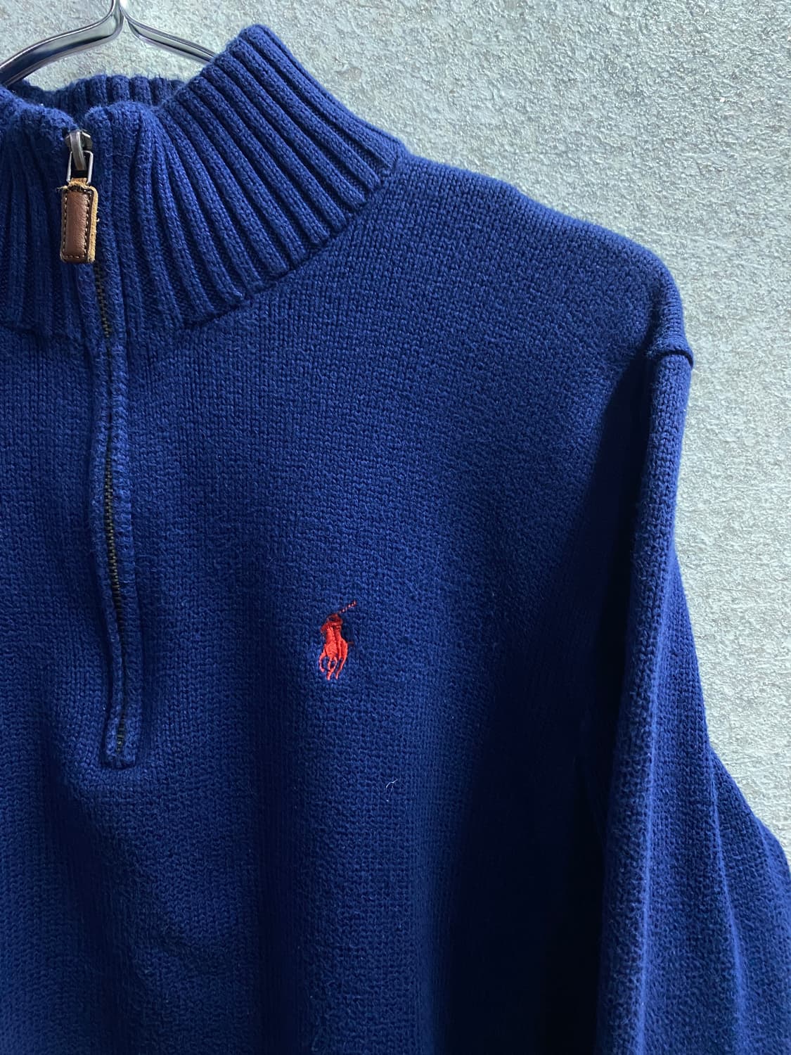 폴로 랄프로렌 블루 쿼터 집업 니트 B3414 상품이미지3