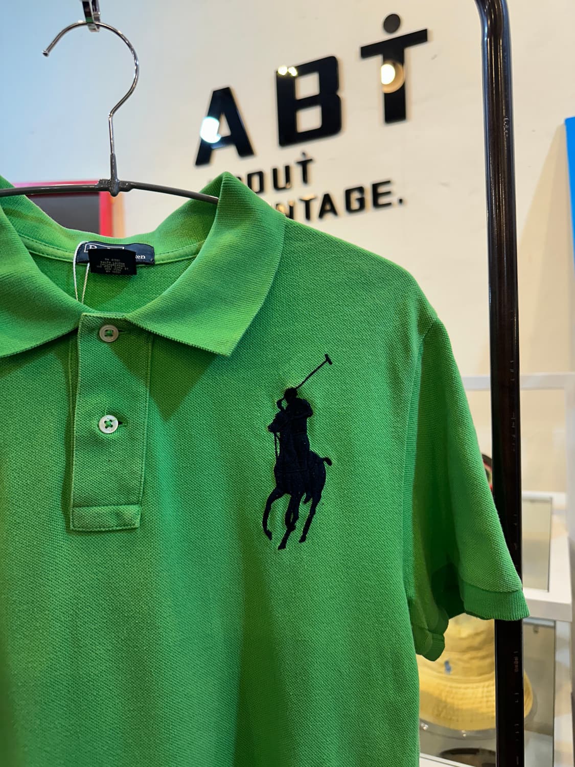 폴로 랄프로렌 빅포니 반팔 카라티 그린 상품이미지2
