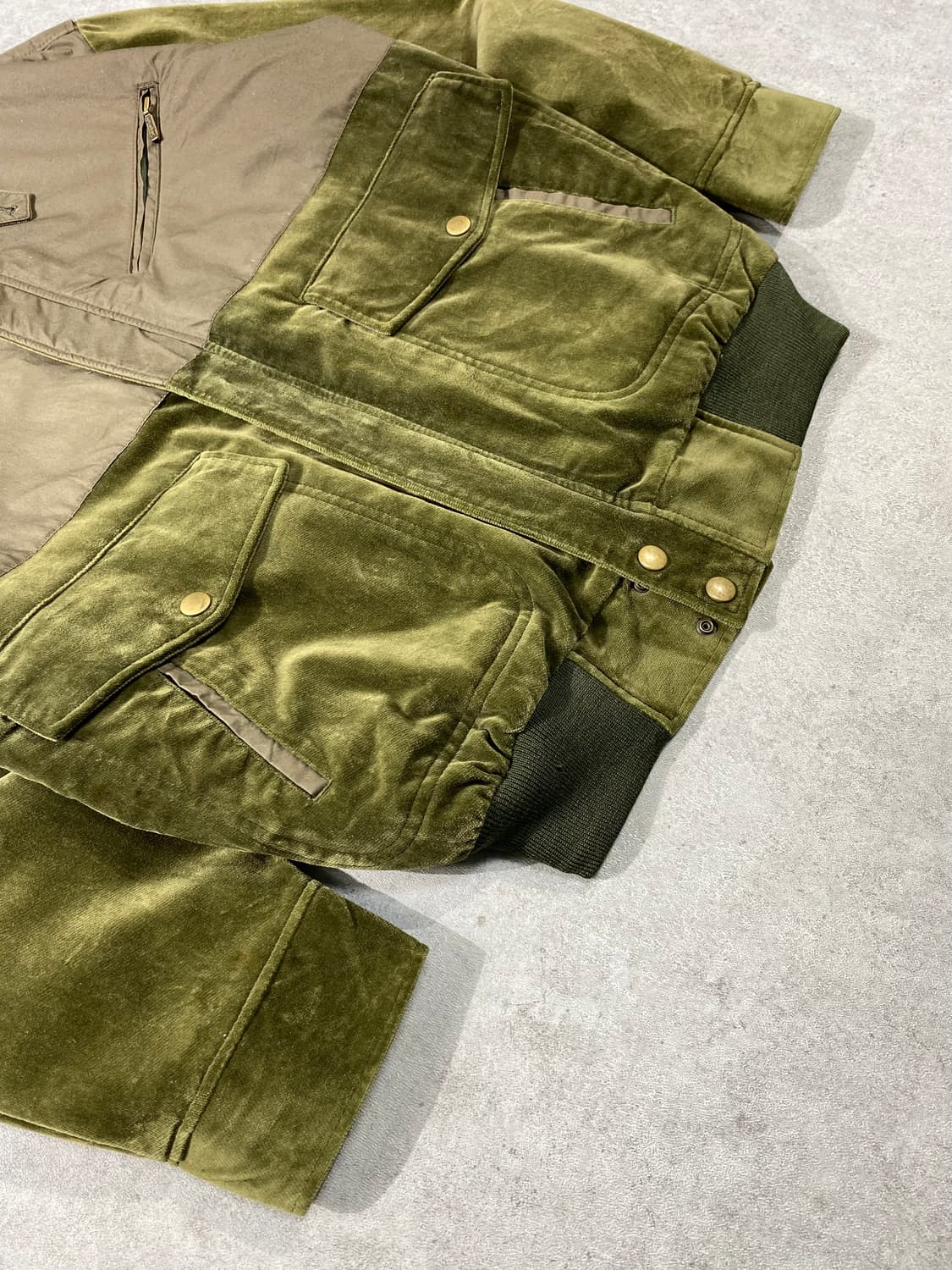 [L] 90s Simple Life 심플라이프 재팬 벨벳 봄버자켓 상품이미지3