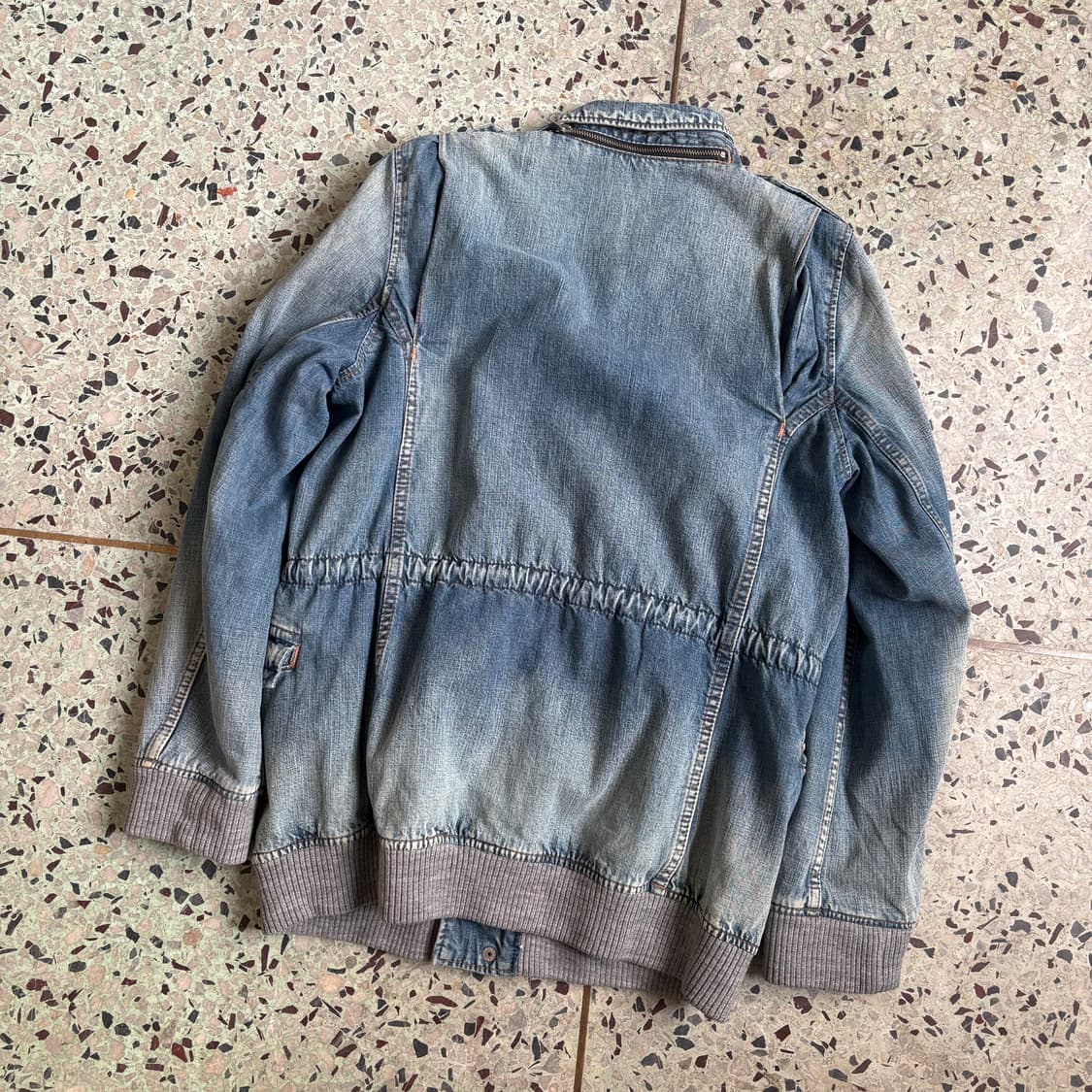 빈티지 페이딩 & 워싱 데님 필드 자켓 상품이미지4