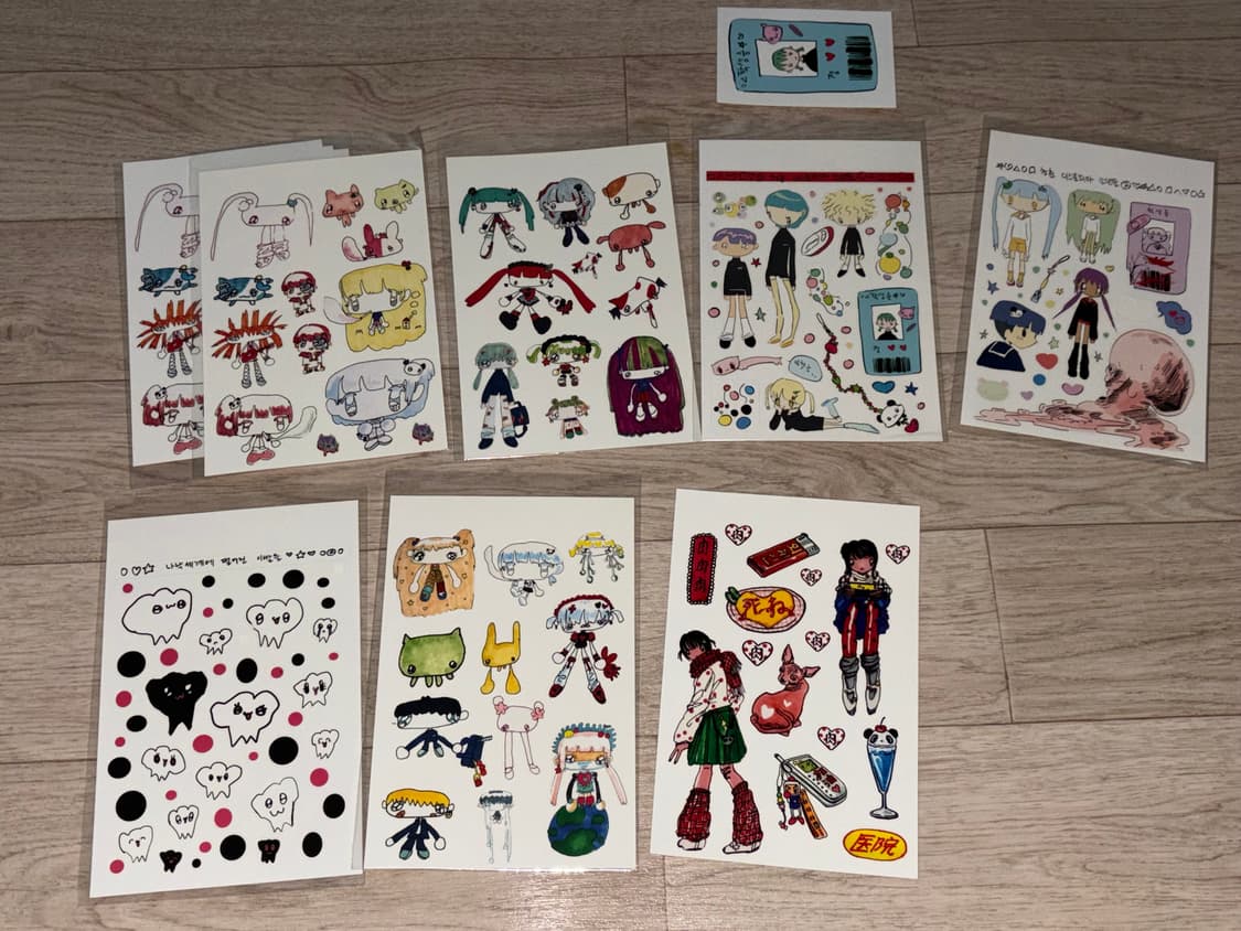 나락(@NARAK)작가 스티커 판매 상품이미지1