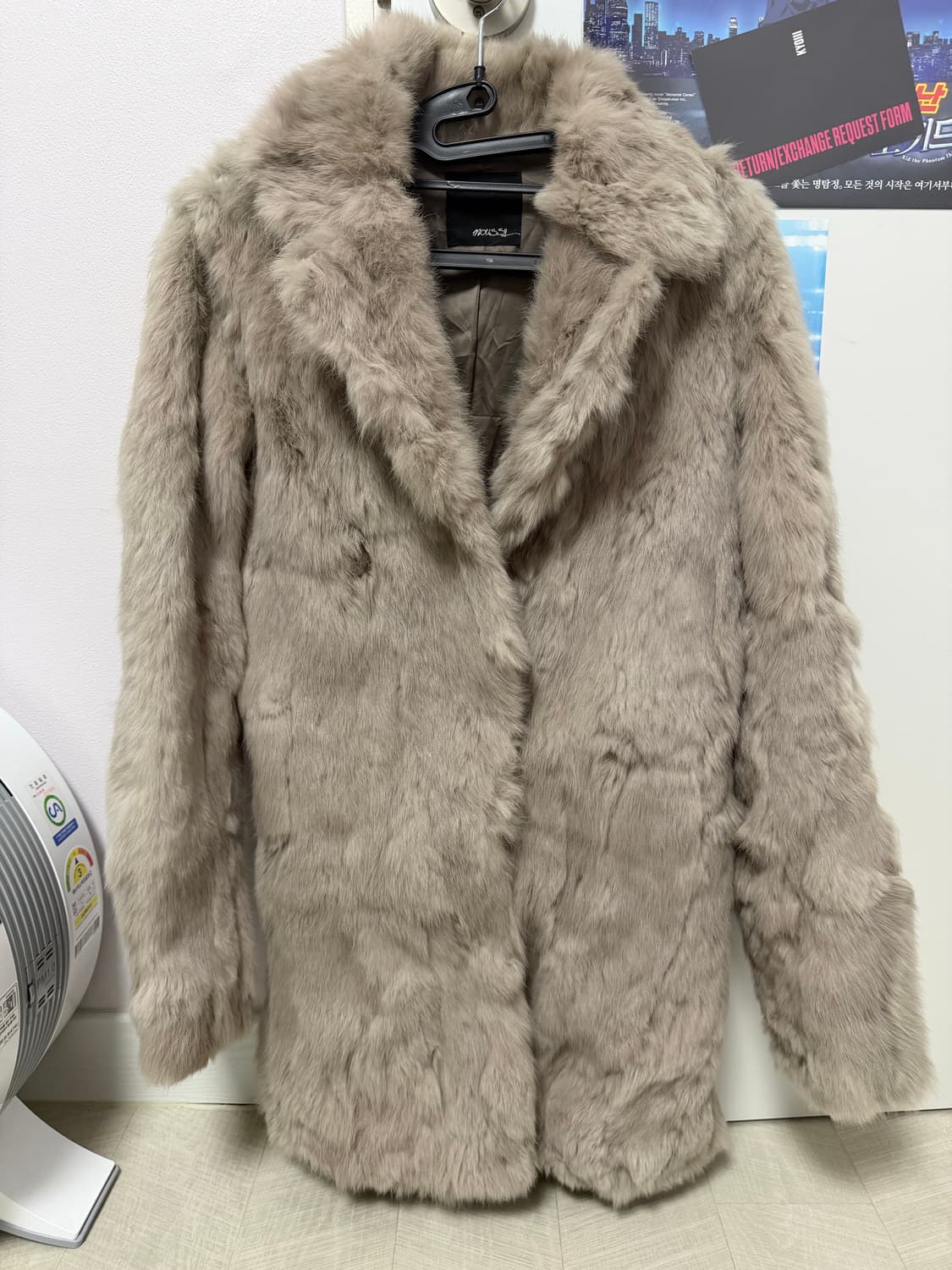리얼 토끼 래빗 퍼 자켓 코트 상품이미지1