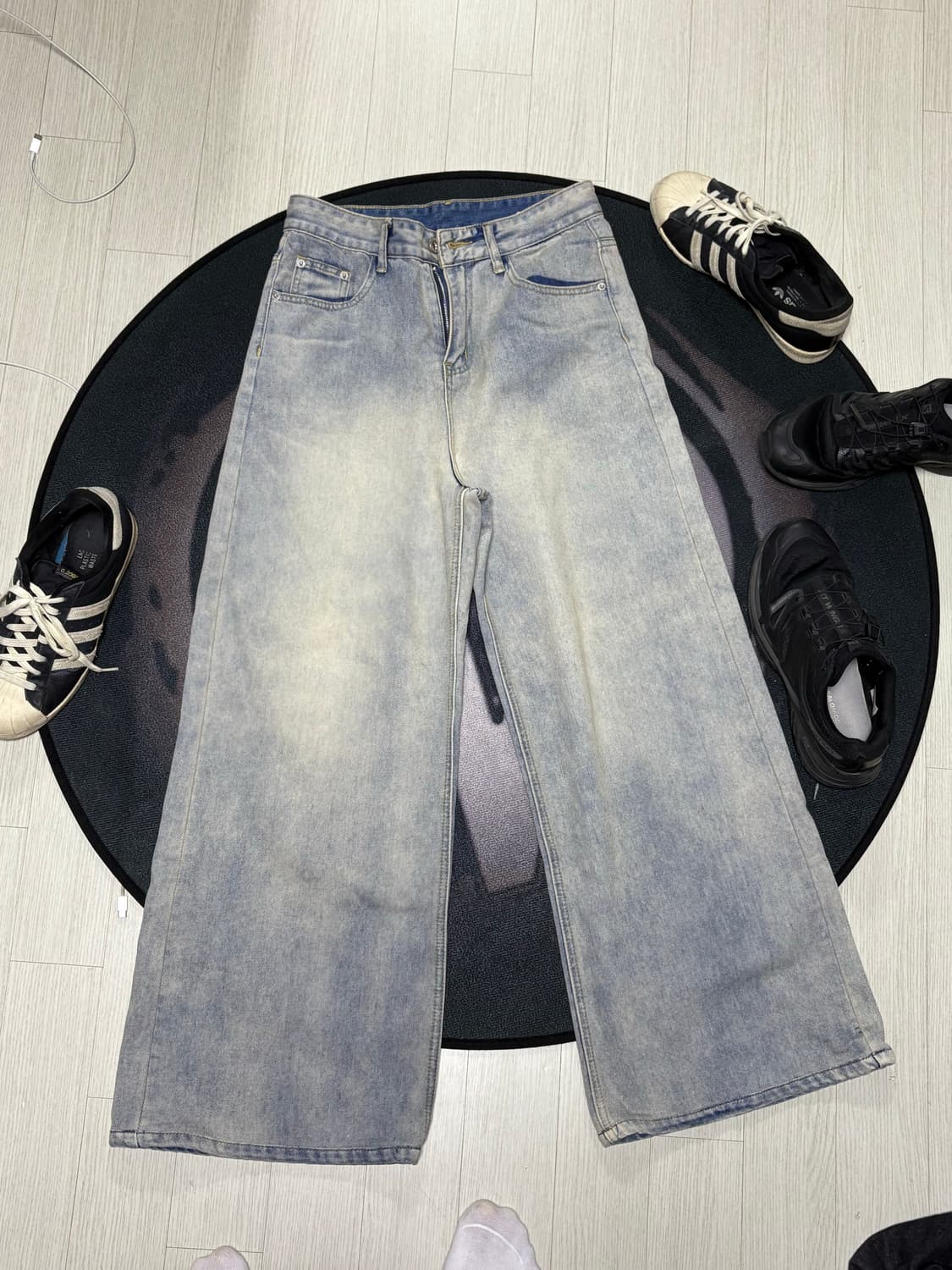 오안 와이드 연청 상품이미지1