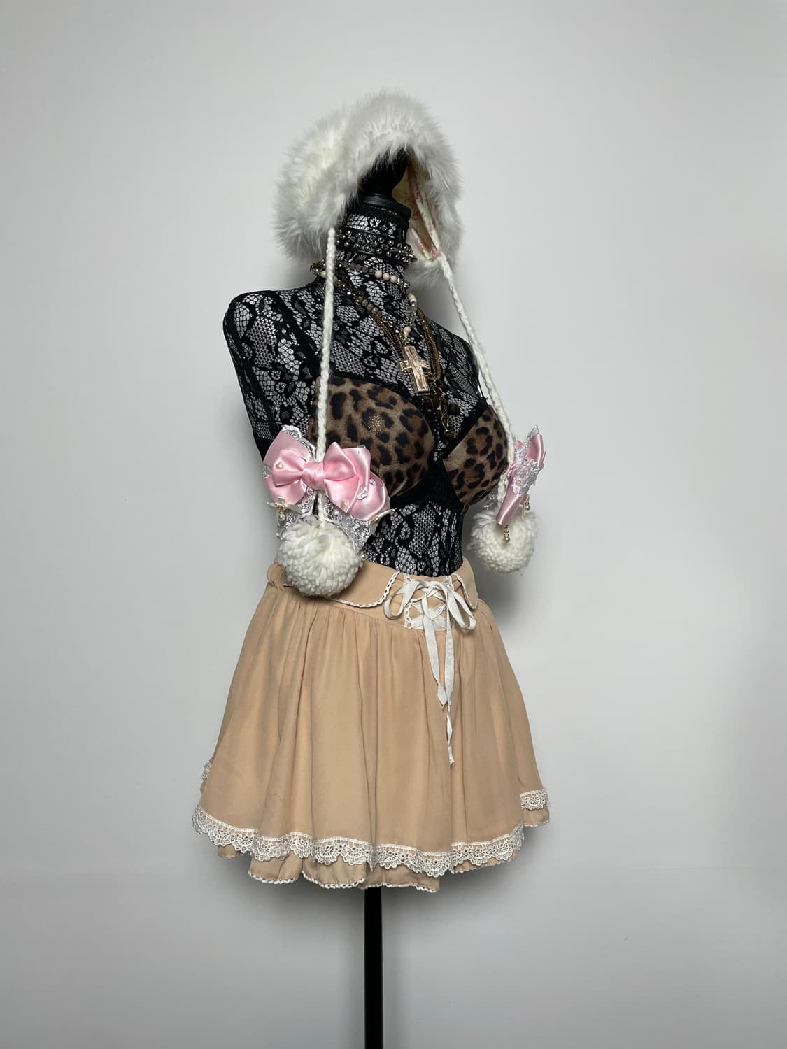 DEARY 디어리 라떼갸루 아일렛 레이스 스커트 상품이미지2