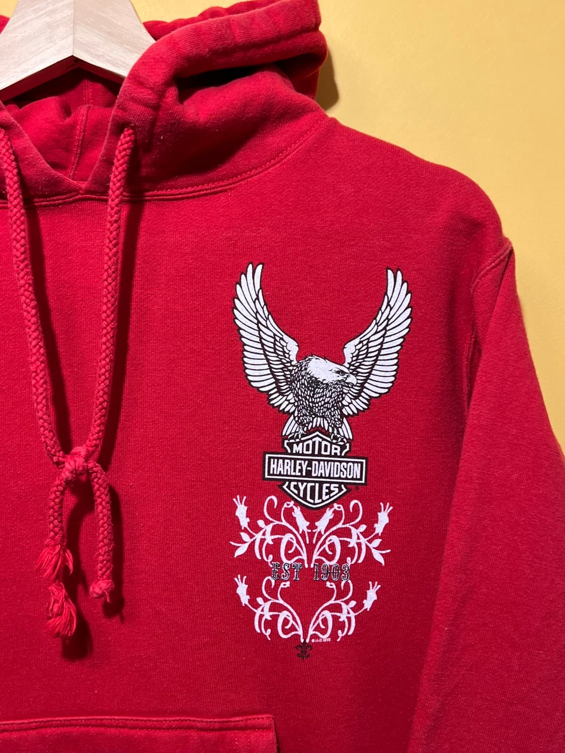 [M] 할리데이비슨 로고 이글 그래픽 후드 스웨트셔츠 상품이미지2
