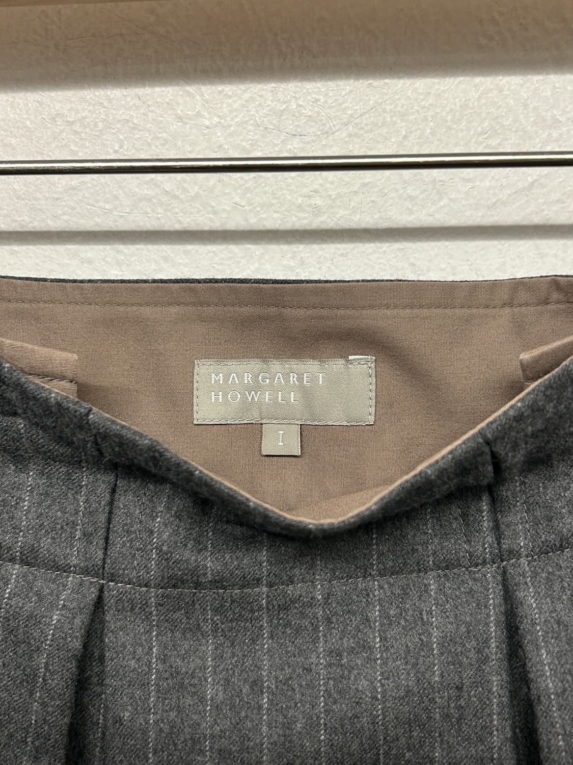 마가렛호웰 스트라이프 울 스커트 상품이미지4