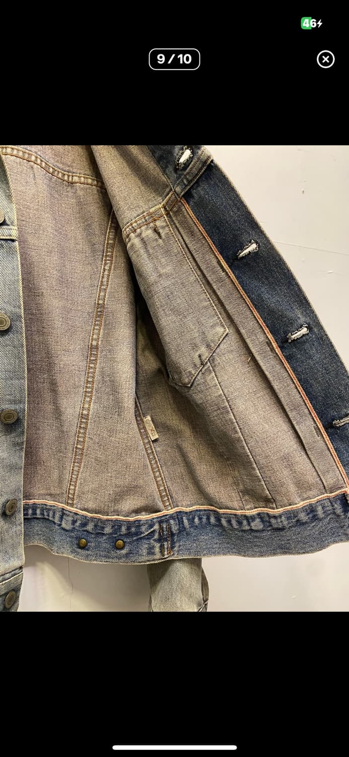 셀비지 데님 트러커 자켓 상품이미지9