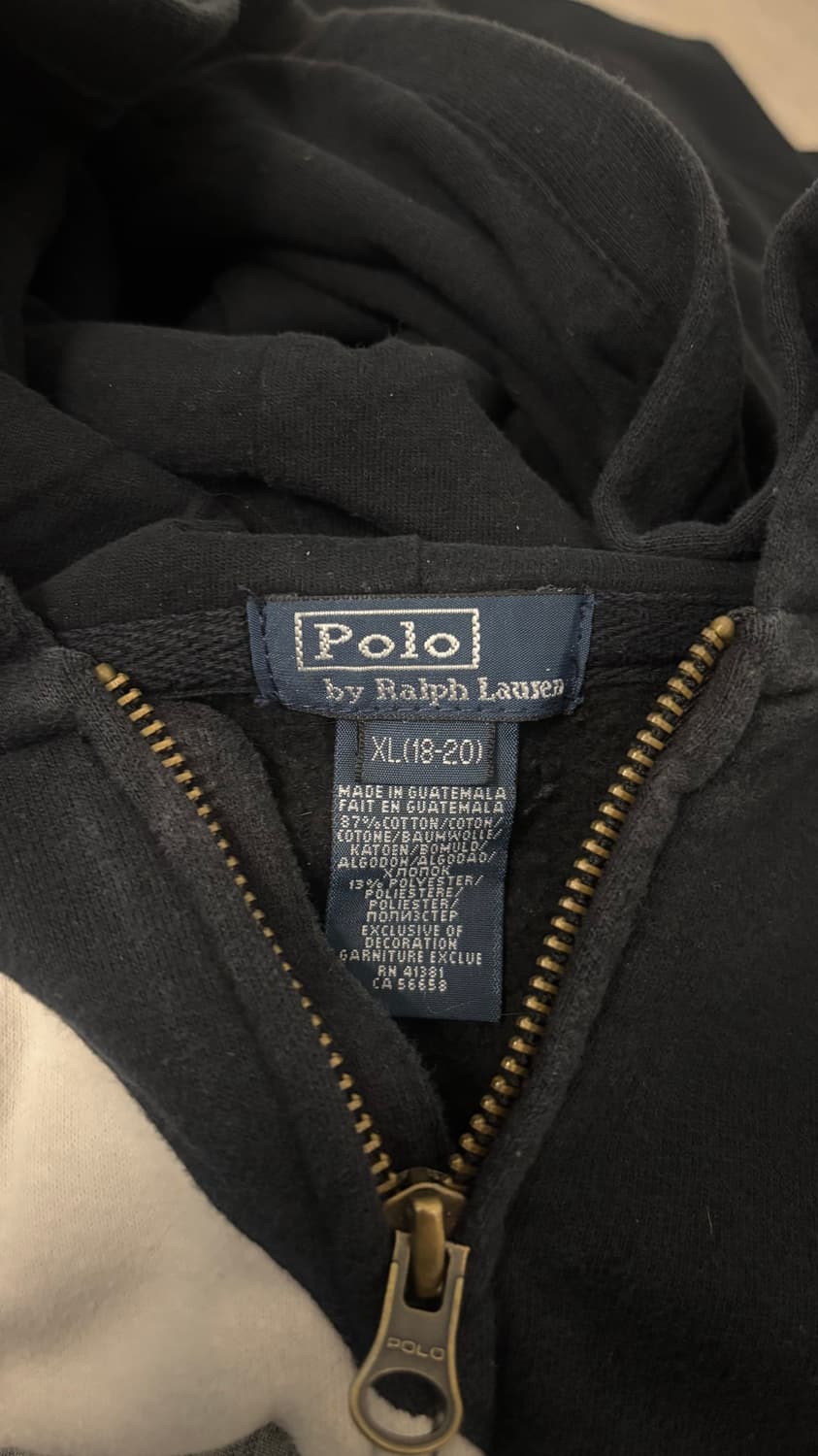 빅포니 후드집업 블랙 상품이미지2