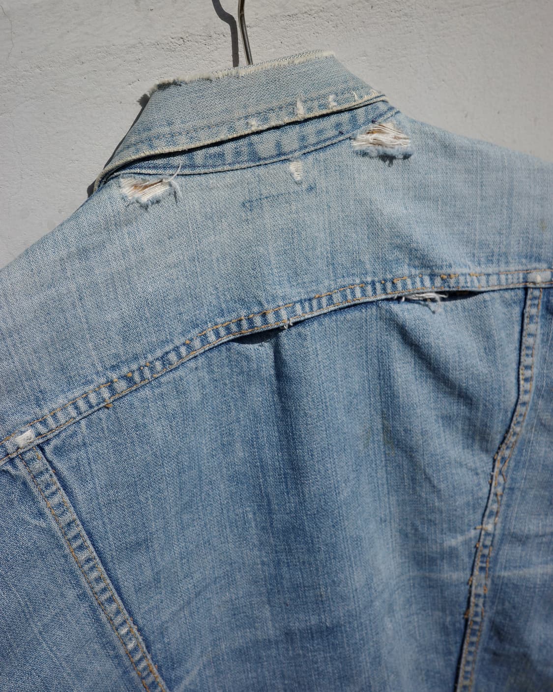 70s Wrangler 124mj 디스트레스드 데님 자켓 상품이미지6