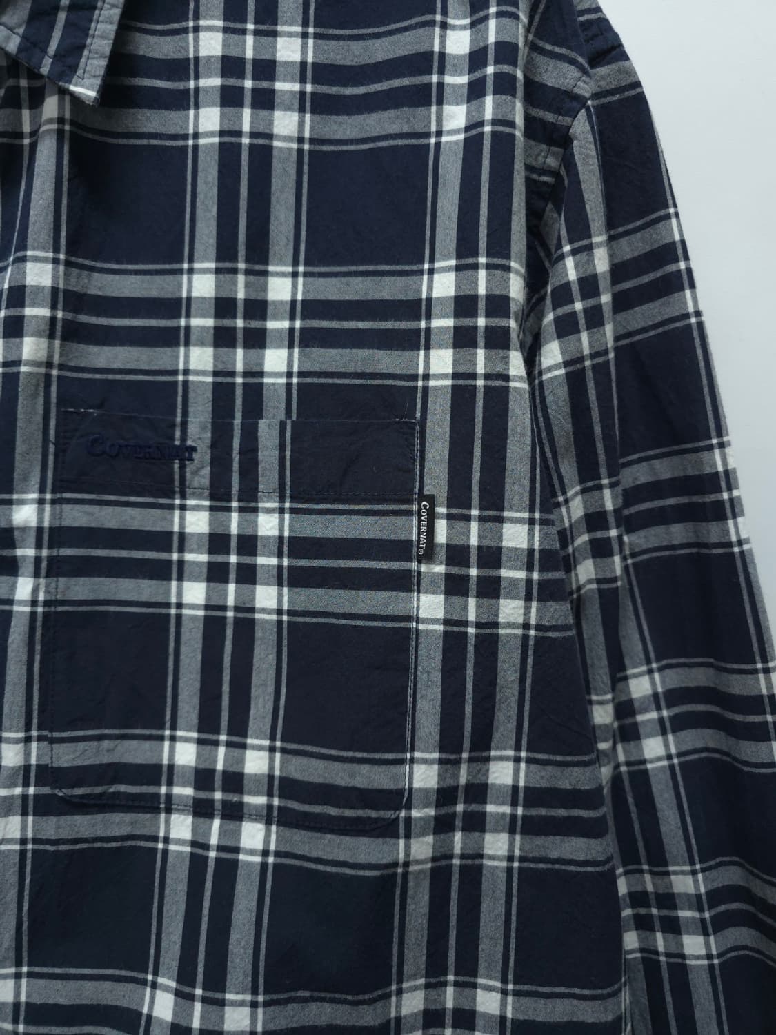 커버낫 포켓로고 체크셔츠 (LARGE) 상품이미지7