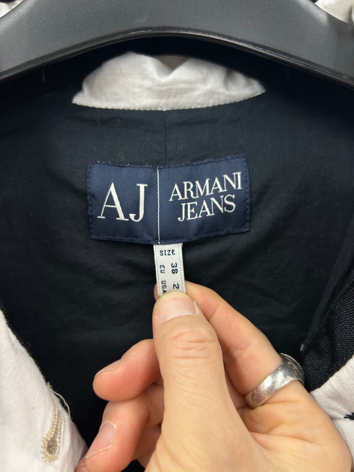 AJ 아르마니 후드 코트 베이지 상품이미지5