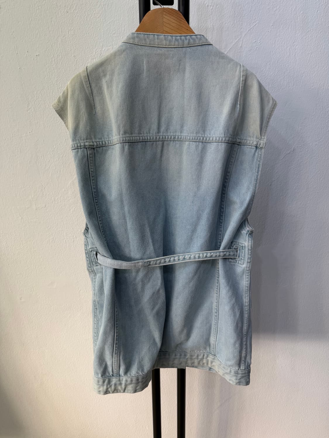 정품) IRO 이로 한섬 루즈핏 데님 조끼 34 상품이미지6