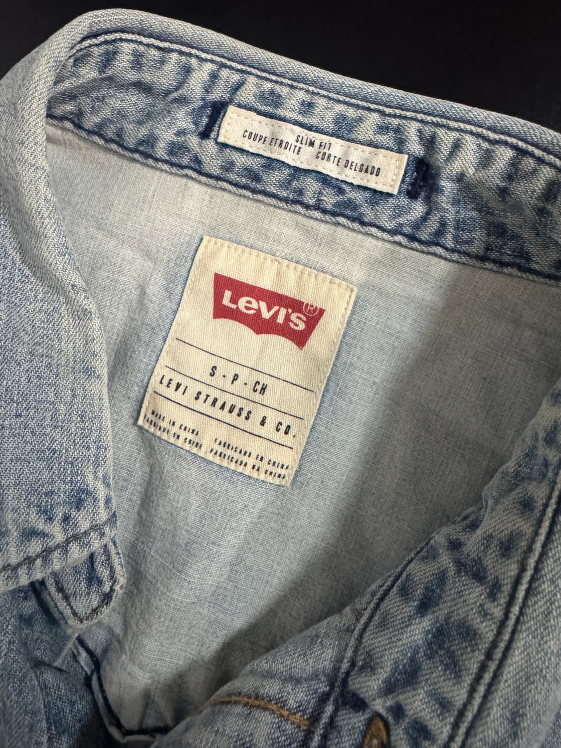 리바이스 클래식 웨스턴 연청 데님 셔츠 S ~ M 상품이미지3