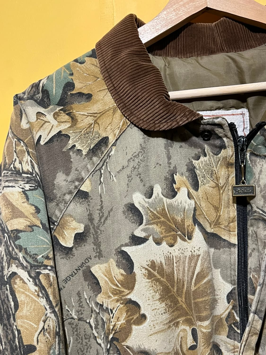 90's[2XL] USA 퀼팅 카모 봄버 빈티지 자켓 ADVANTAGE 상품이미지5