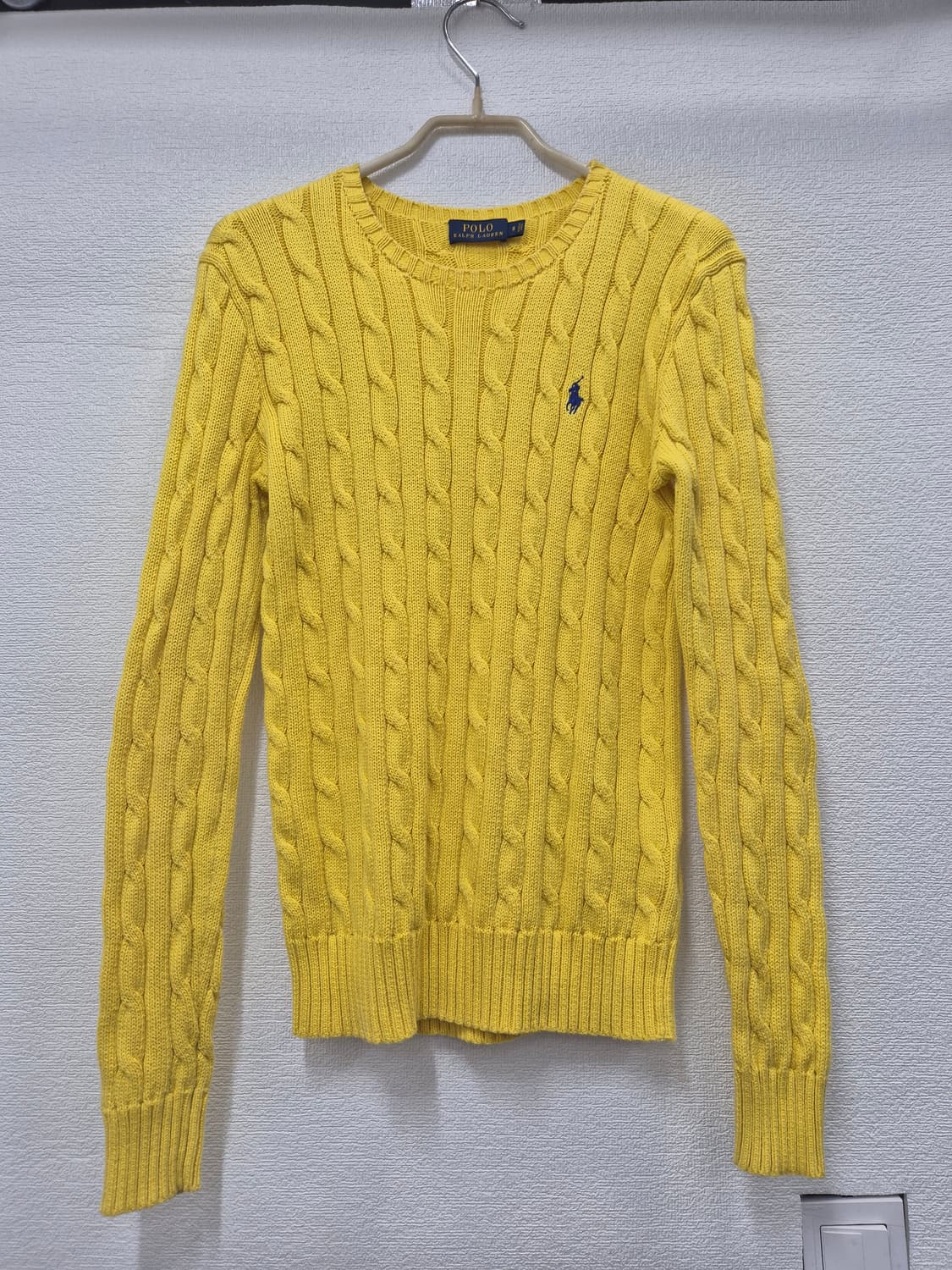 폴로 랄프로렌 케이블 니트 옐로우 / 55(정품) 상품이미지1