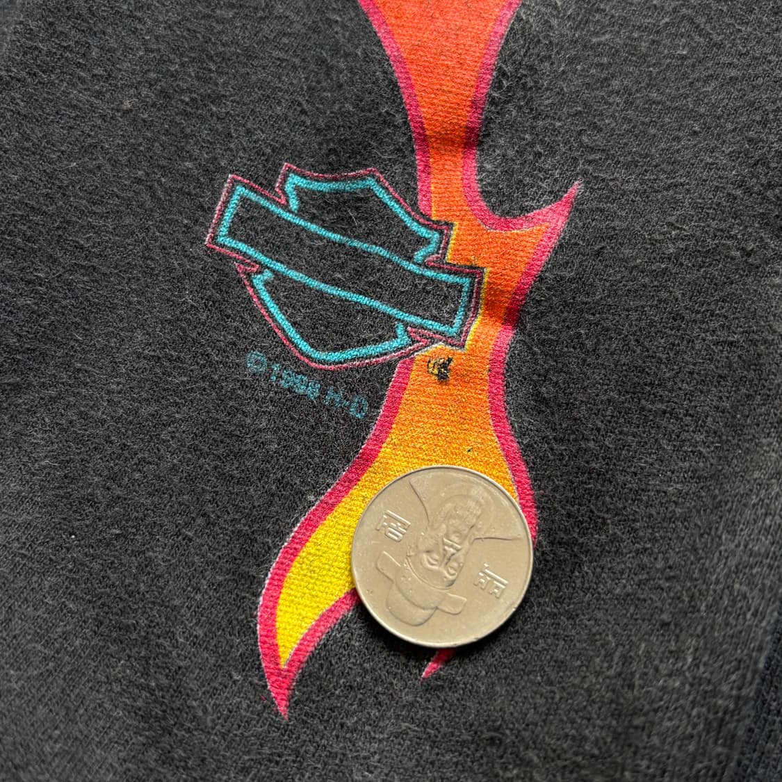 90s 빈티지 할리데이비슨 플레임 롱슬리브 티셔츠 상품이미지5