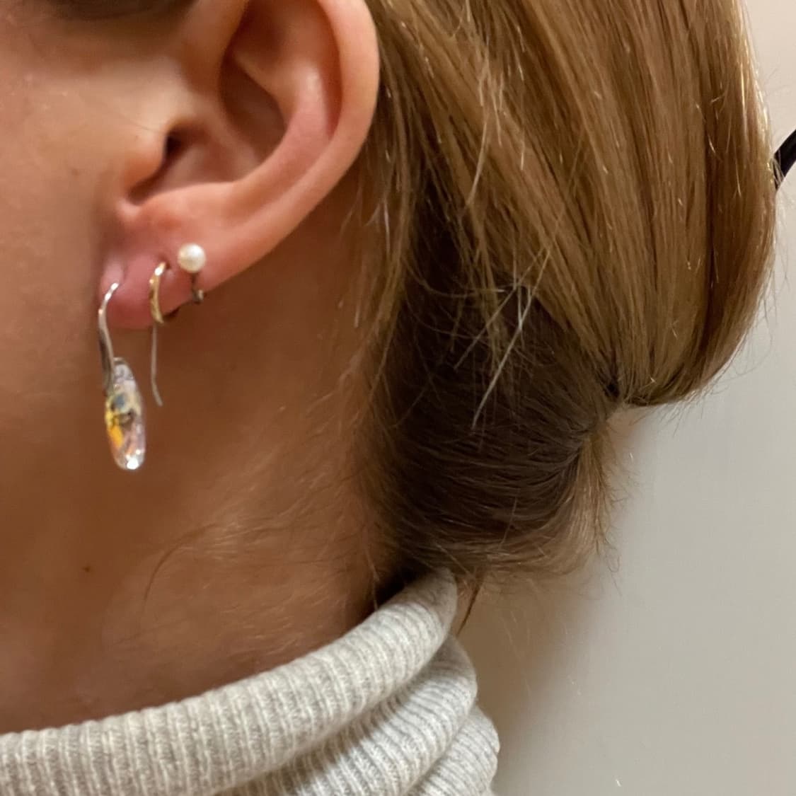 SWAROVSKI Crystal Tear Drop Earring 925 상품이미지5