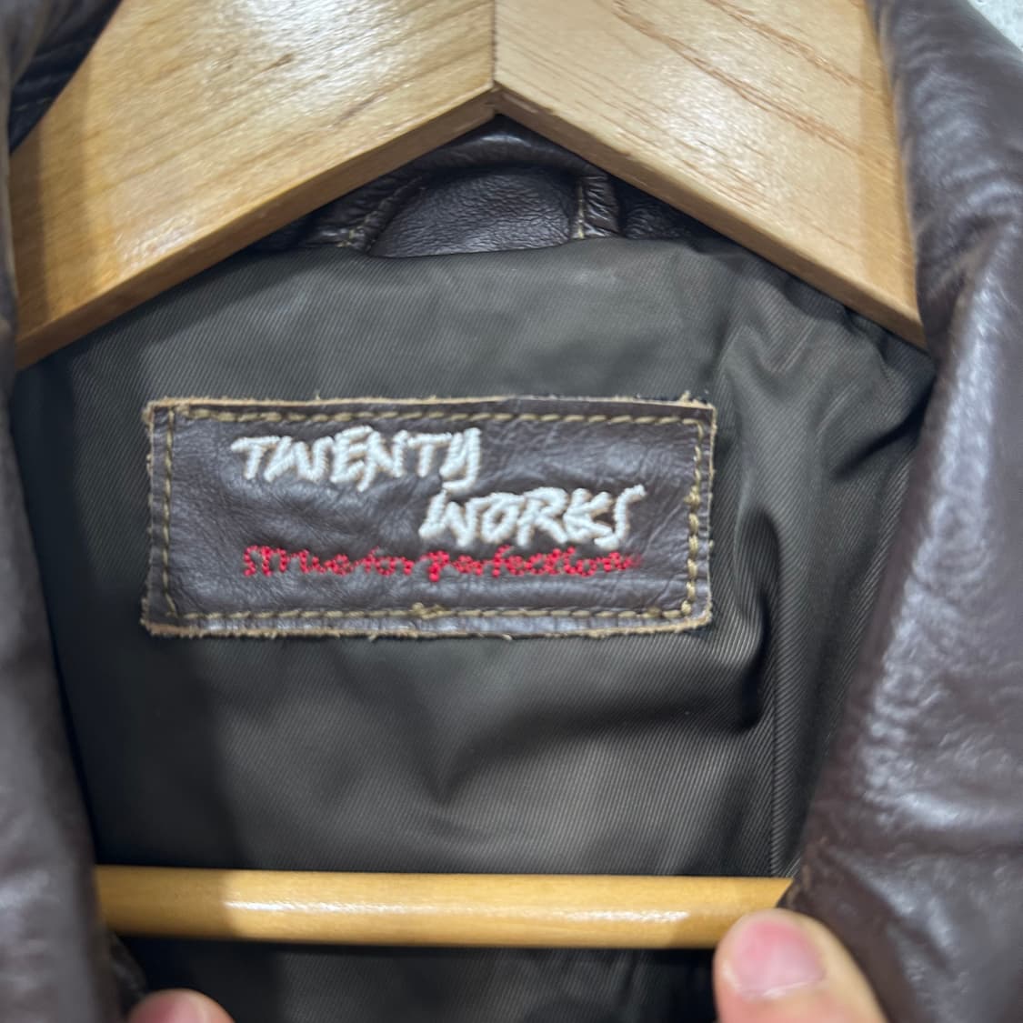 일본 Twnty works A-2 플라이트 가죽자켓 상품이미지3