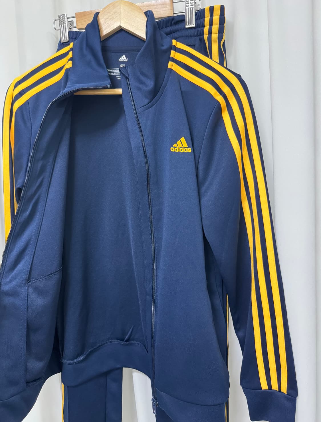 아디다스 네이비/옐로우 트레이닝 세트 상품이미지9