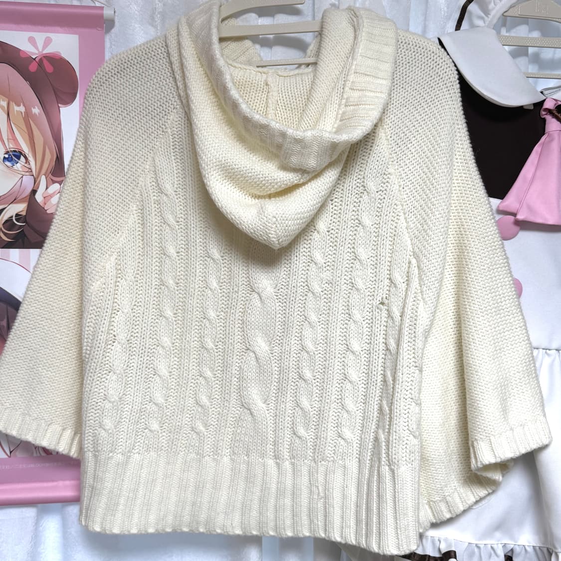 시네마클럽 빈티지 폼폼이 케이프 망토 라떼갸루 히메카지 모리걸 상품이미지2