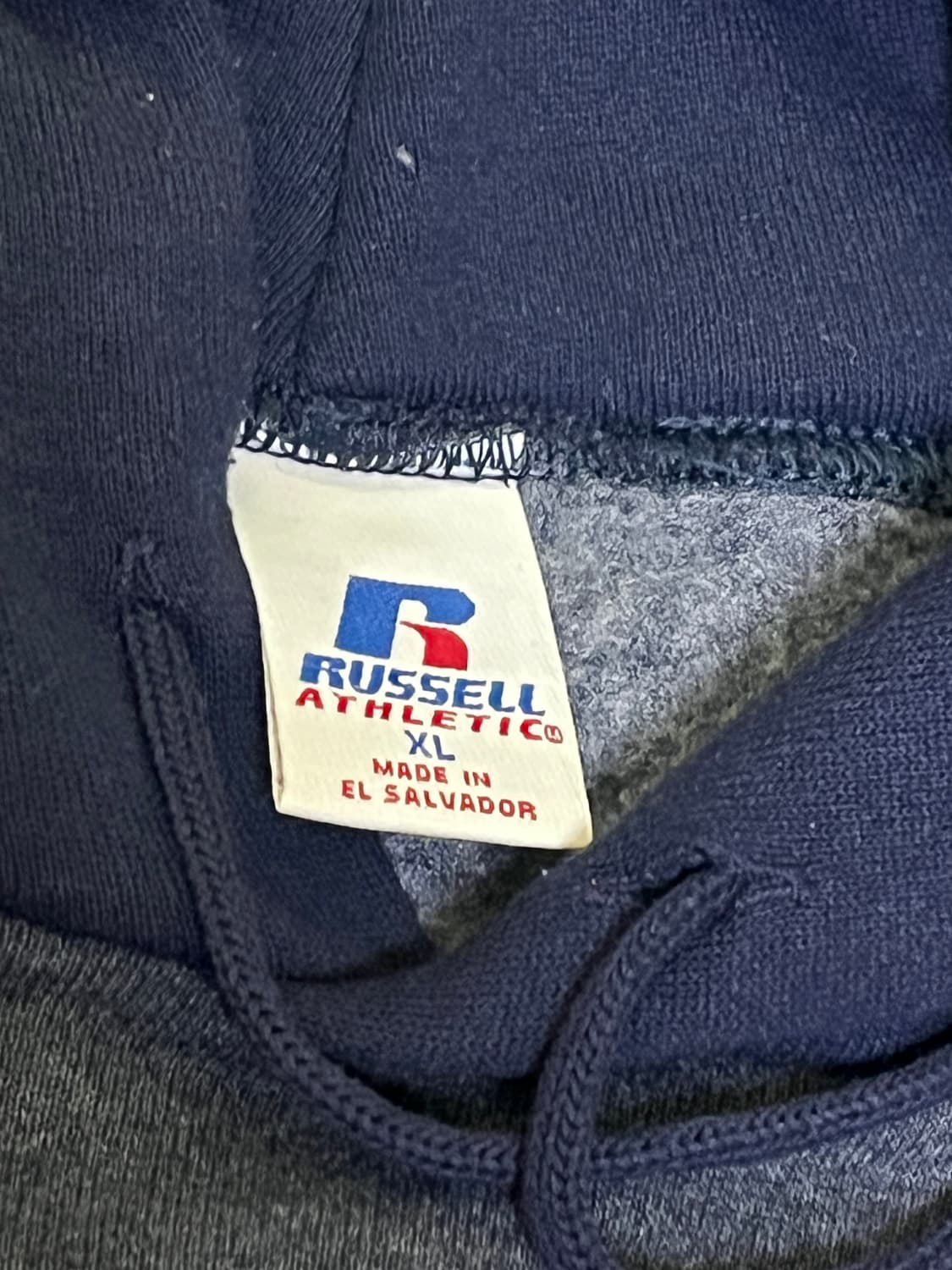 XL) 00s Russell Athletic Raglan Hoodie 상품이미지4