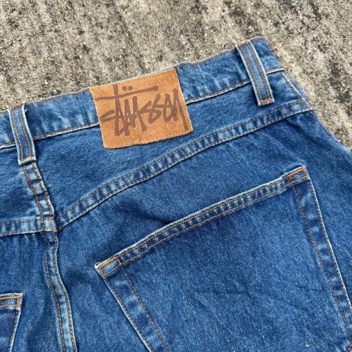 [38] 90s Stussy 스투시 데님 하프 버뮤다 팬츠 상품이미지4