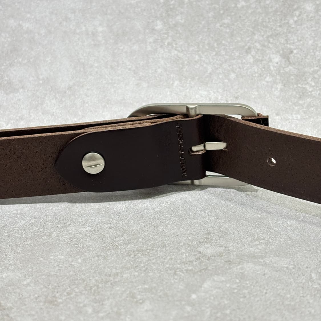 Oribell 로렌 캐주얼 버클 이탈리아 소가죽 웨스턴 벨트 브라운 상품이미지8