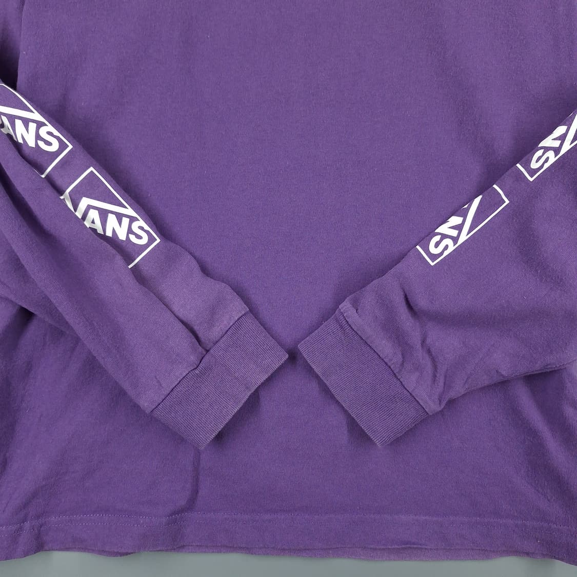 반스 피그먼트 퍼플 화이트 멀티로고 스케이트보드 긴팔 티셔츠 롱슬리브 M 상품이미지5