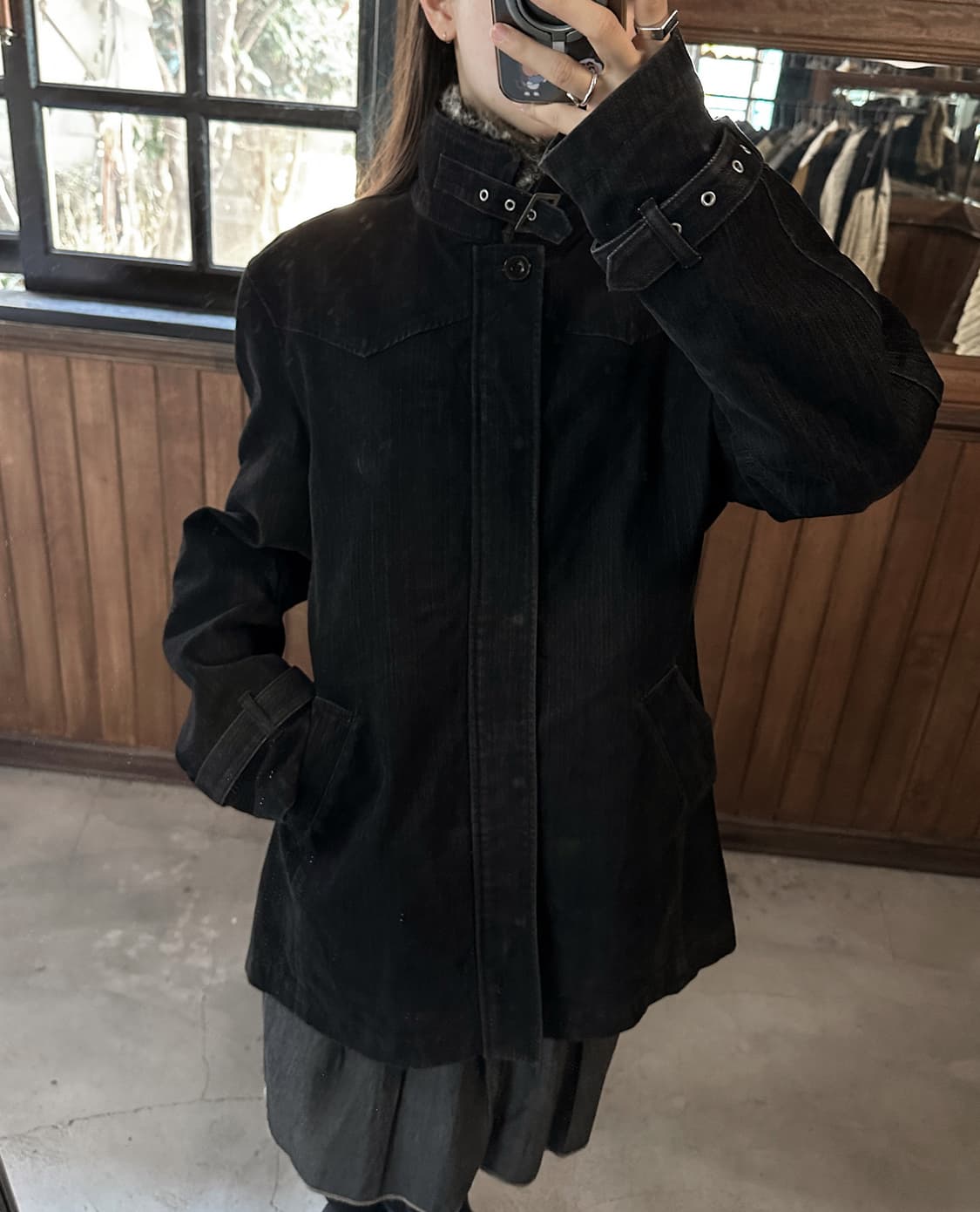 LOUIS CHAVLON fur heavy cotton jacket 상품이미지5