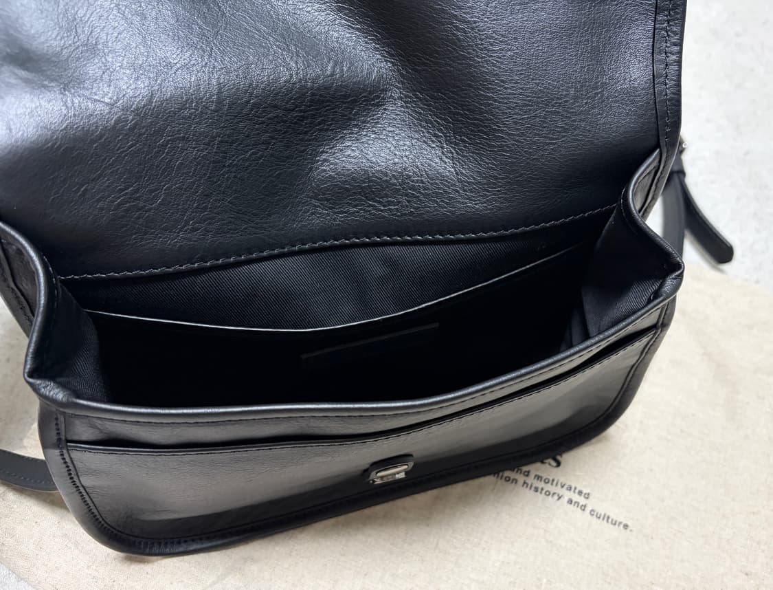 Cartridge Leather Bag_Black 상품이미지3