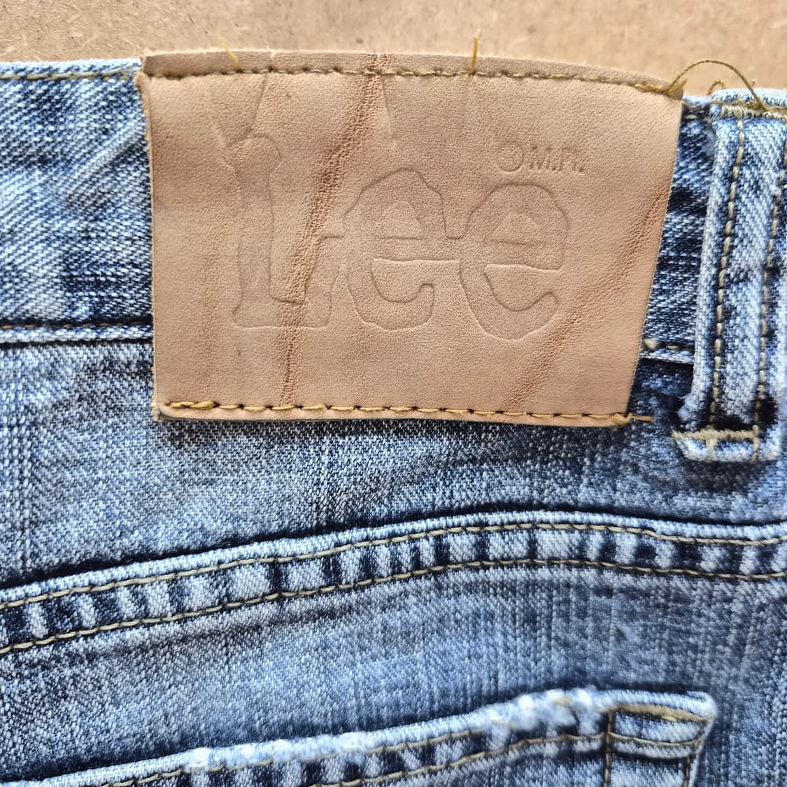 ​Lee 빈티지 워싱 데님 반바지 (중청) 상품이미지7