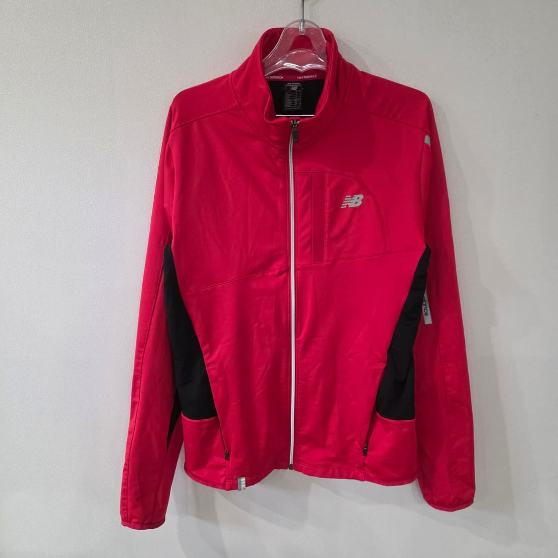 뉴발란스 집업 자켓 레드 S 상품이미지1