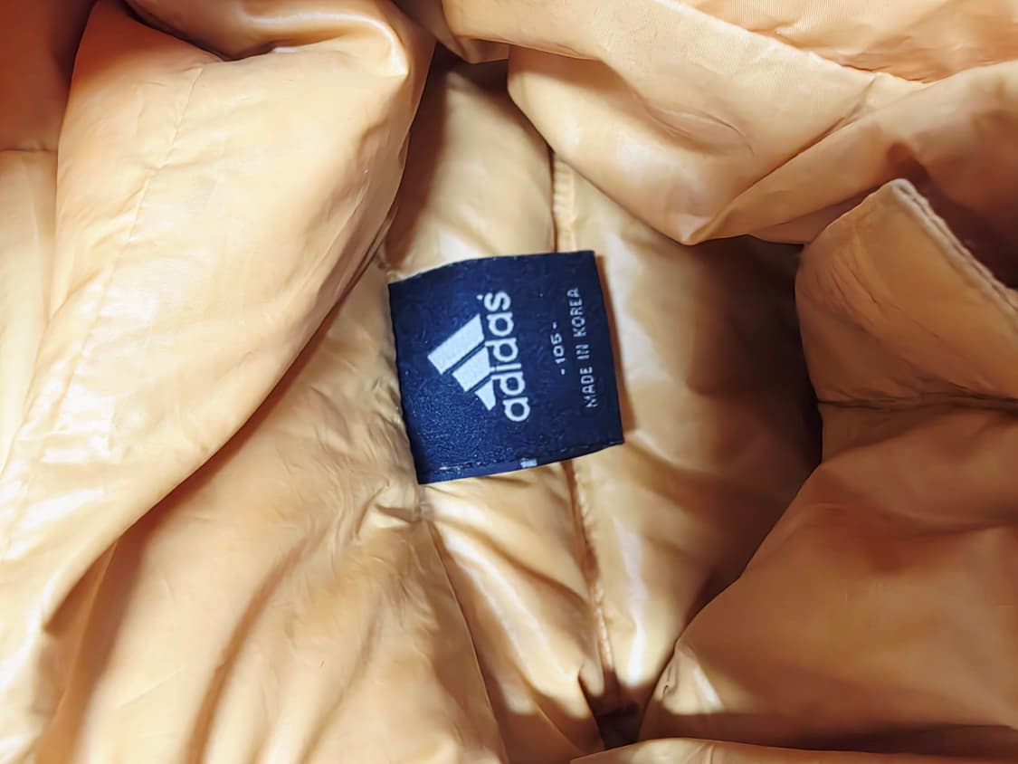 [아디다스] 빈티지 머스타드 옐로우 구스다운 숏패딩 XL(105) 상품이미지4