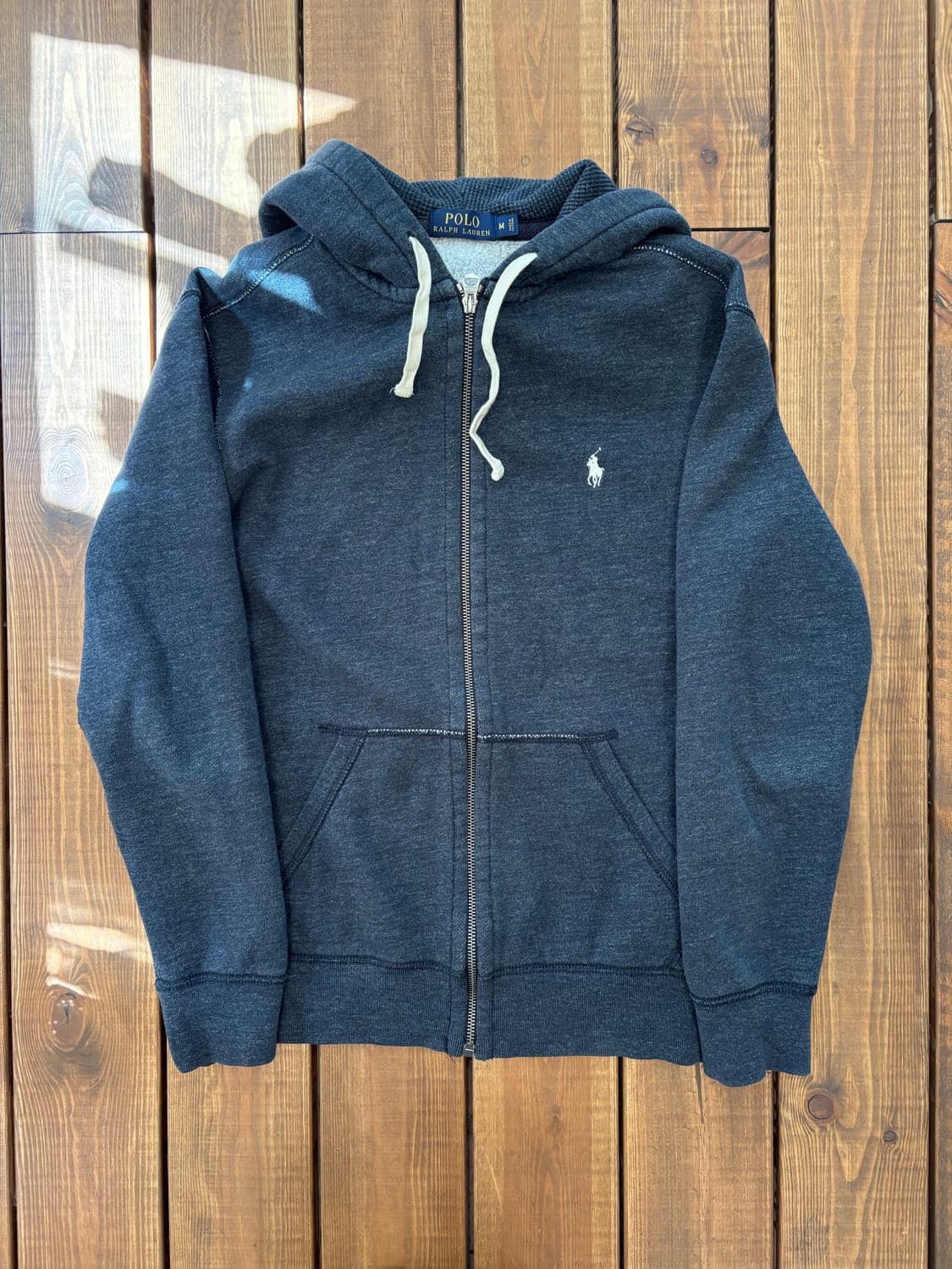 폴로 블루 후드집업 상품이미지4