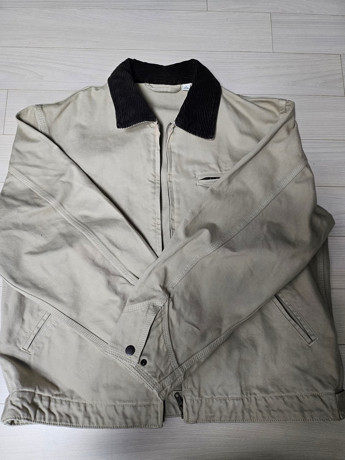 GU 워시드 코튼 워크자켓 M 상품이미지3