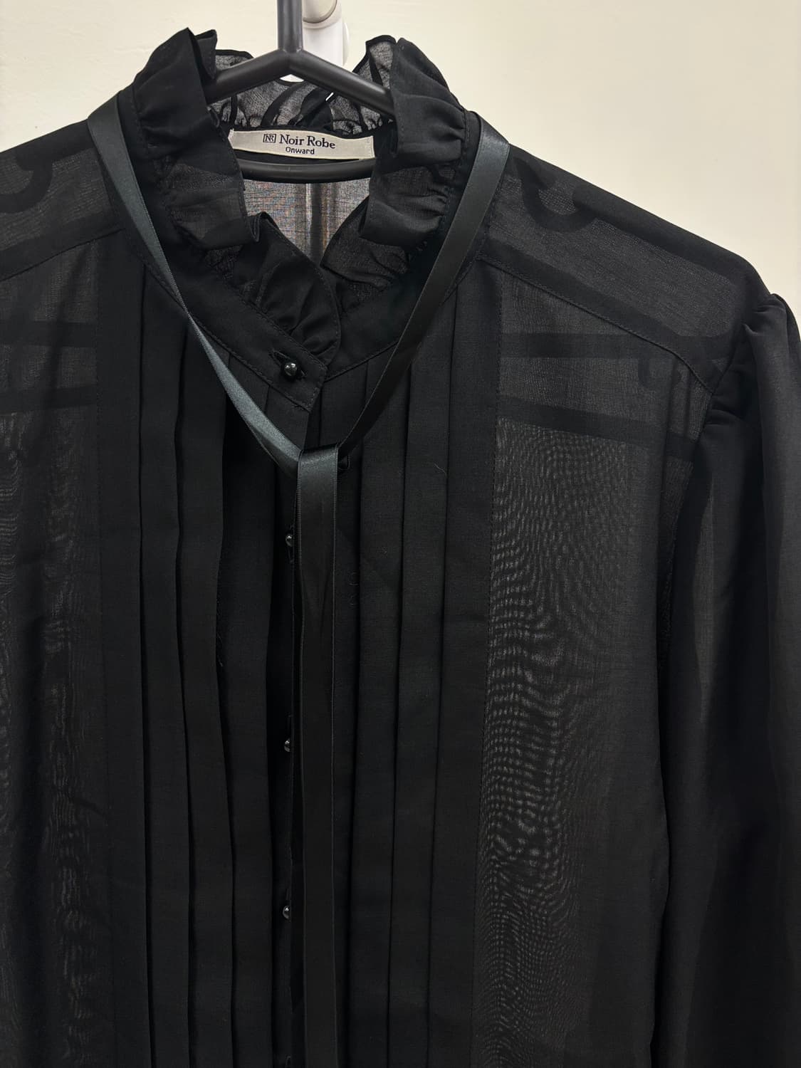 빈티지 블랙 고딕 블라우스 상품이미지5