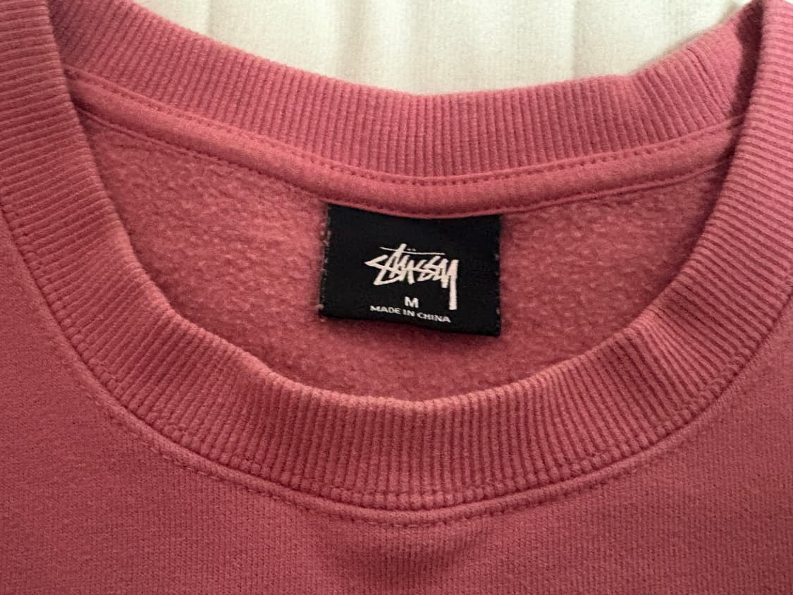 스투시 핑크 맨투맨 M 상품이미지2