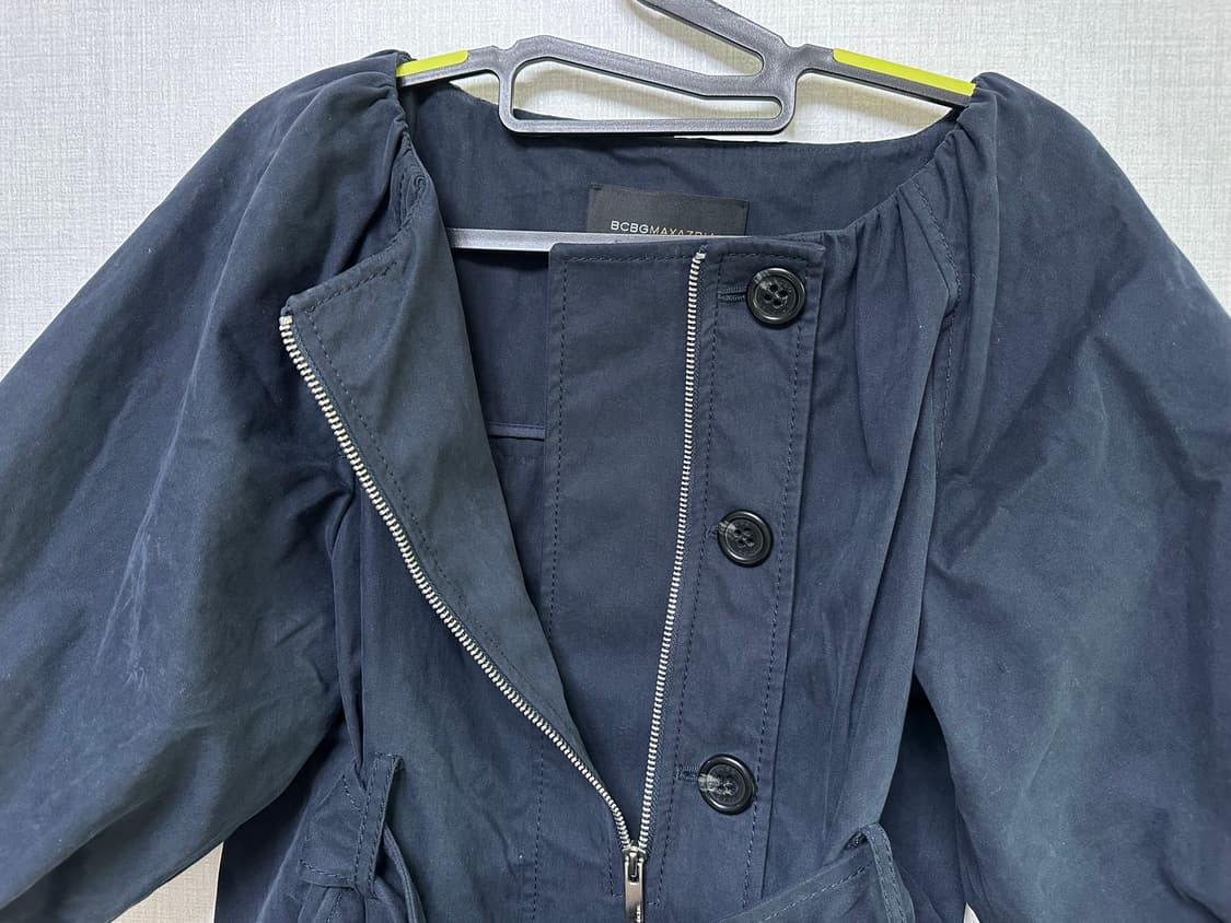 BCBG 숏 트렌치 자켓 네이비 상품이미지6