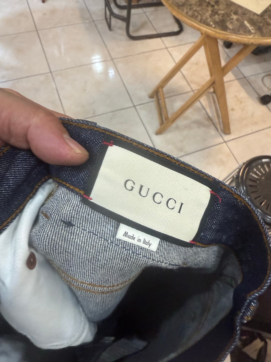 32/20ss 정품 구찌 데님팬츠 팝니다 상품이미지3