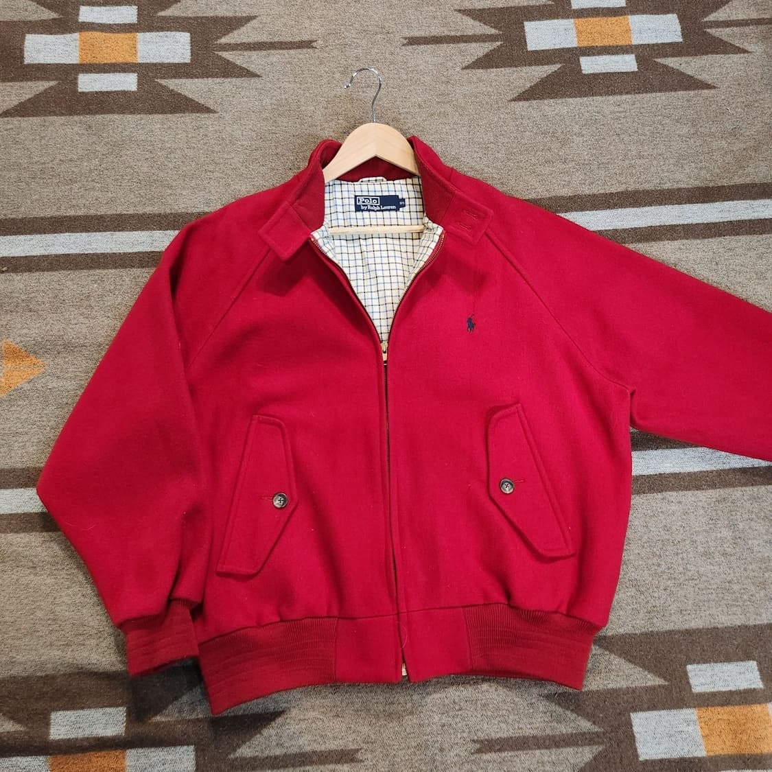 폴로랄프로렌 90s 울 블루종 자켓 95 L~XL 바라쿠타 상품이미지3