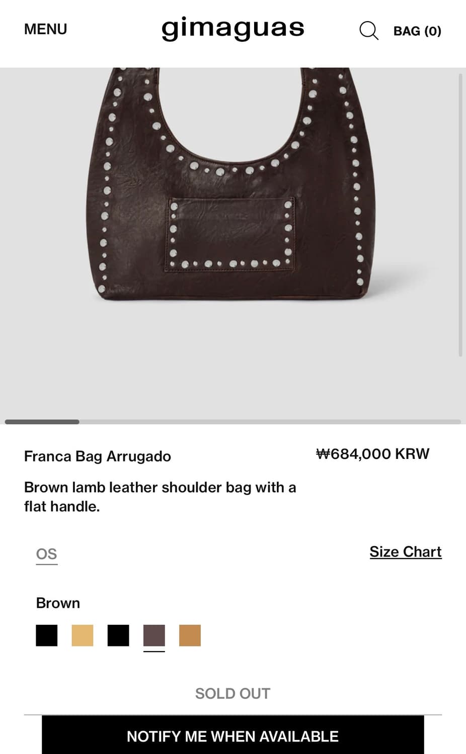 프랑카백 franca bag (brown) 상품이미지6